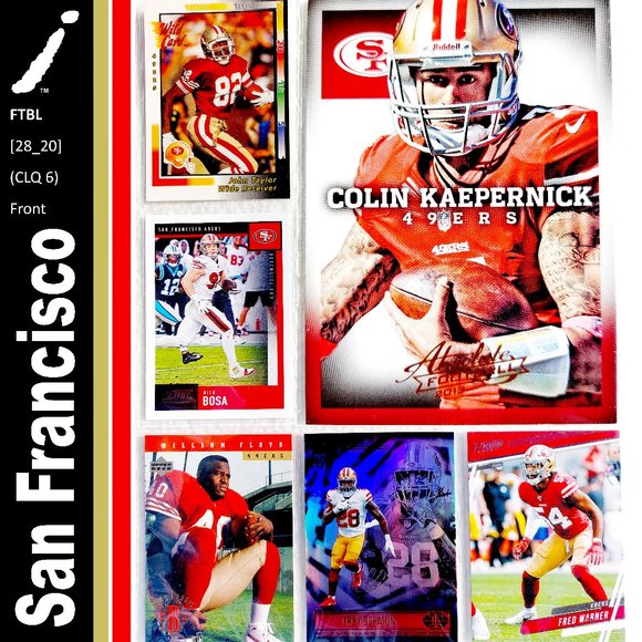 San Francisco 49ers 6 Card Lot - FTBL [28_20] - Picture 1 of 13